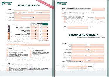 Fiche d'inscription